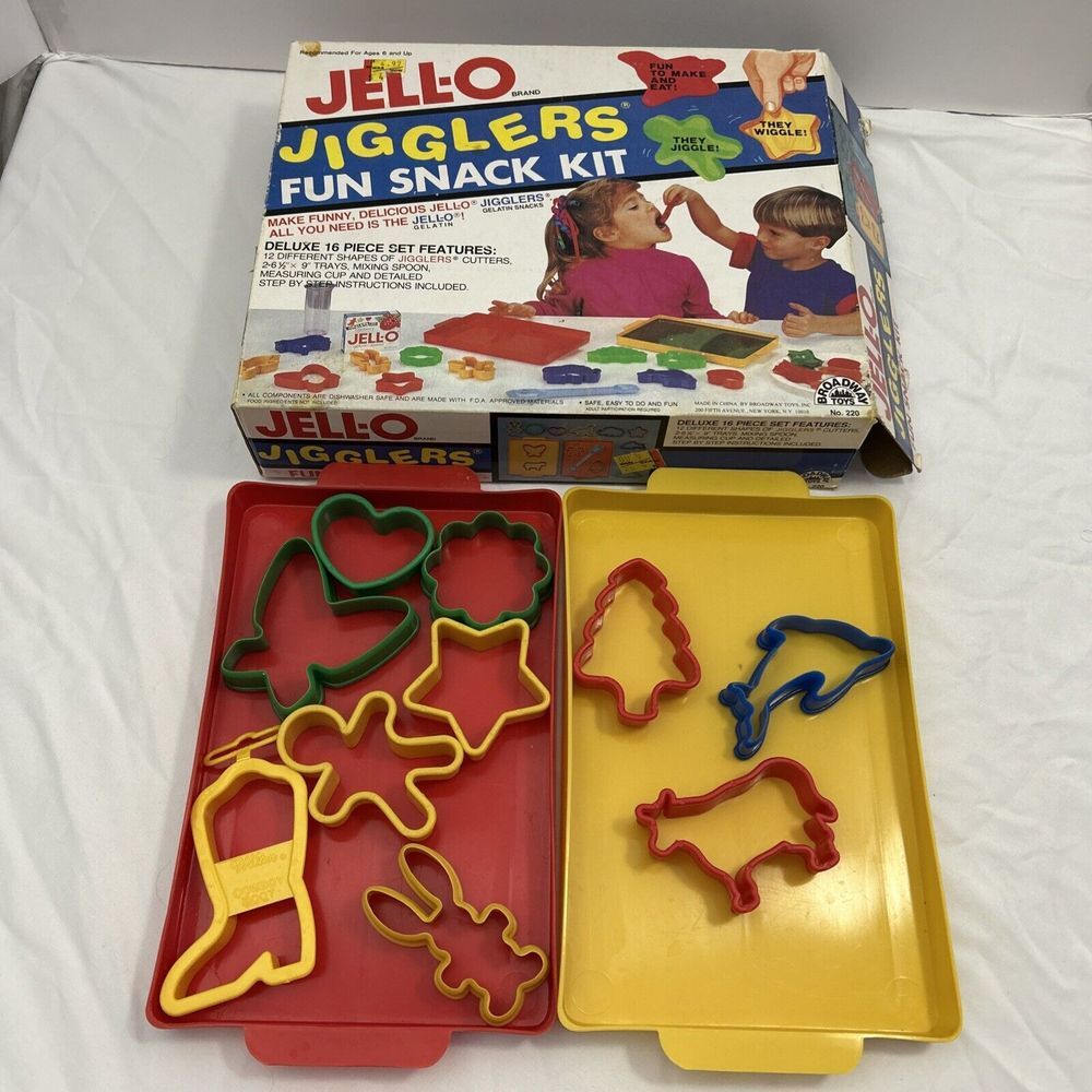 Vintage Jell-O Jigglers Fun Snack Kit Kids Set 1991‎ Wal-Mart Price Tag